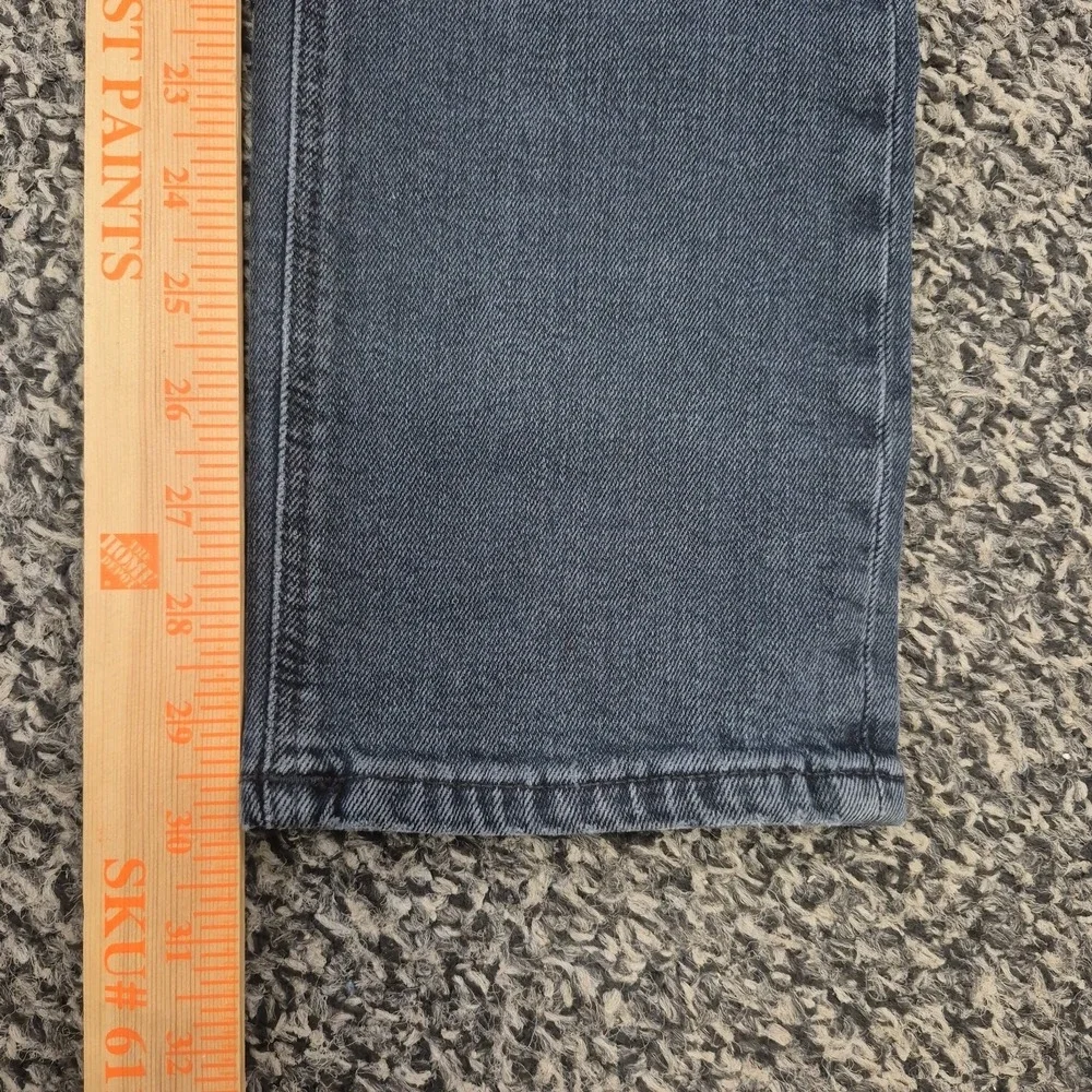 Nudie Jeans Mens 33x30 Blue Gray Thin Finn Organic Cotton Denim Slim Stretch
